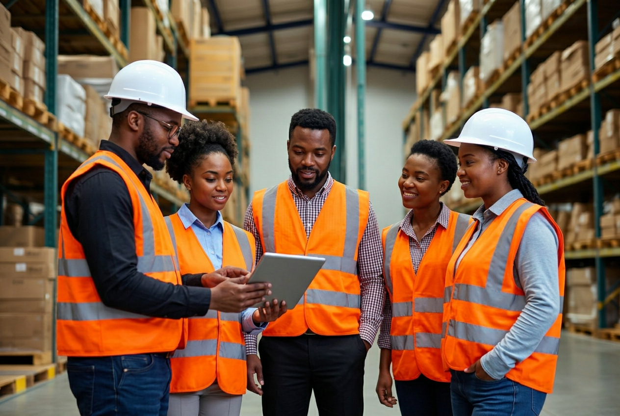 Shalon Logistics team on site